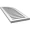 Ekena Millwork Quarter Round Top Right Surface Mount PVC Gable Vent w/ 2"W x 1-1/2"P Brickmould Frame, 14"W x 36"H GVPQR14X3602SF - alternate 2